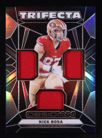 Nick Bosa 2024 Panini Obsidian Trifecta Swatches #47 at PristineAuction.com