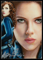 Black Widow | The Avengers | Anthony Douglas 1/1 Original Art Card at PristineAuction.com