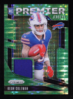 Keon Coleman 2024 Panini Prizm Premier Jerseys Neon Green Pulsar #15 RC at PristineAuction.com