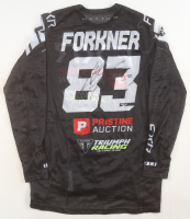 Austin Forkner Signed 2025 Ironman National Race-Used Triumph Racing FXR Motorcross Jersey (PA) at PristineAuction.com