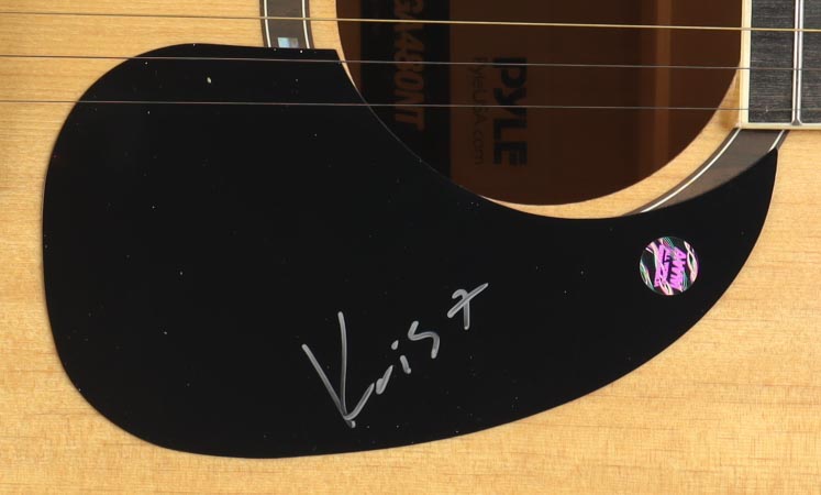Krist Novoselic Signed Custom 39" Acoustic Guitar (AWM) at PristineAuction.com Krist Novoselic Signed Custom 39" Acoustic Guitar (AWM) at PristineAuction.com