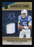 Anthony Richardson 2024 Elite Numbers Game Jerseys Prime #10 #12/49 at PristineAuction.com