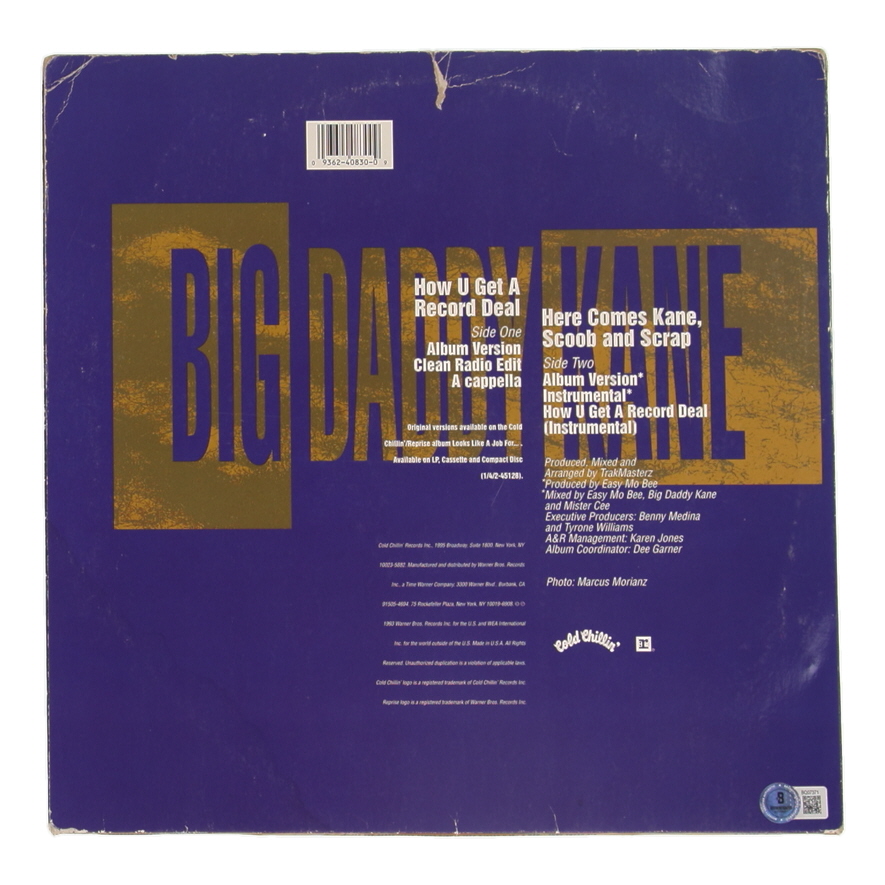Big Daddy Kane Signed "How U Get a Record Deal" Vinyl Record Album (Beckett) at PristineAuction.com Big Daddy Kane Signed "How U Get a Record Deal" Vinyl Record Album (Beckett) at PristineAuction.com