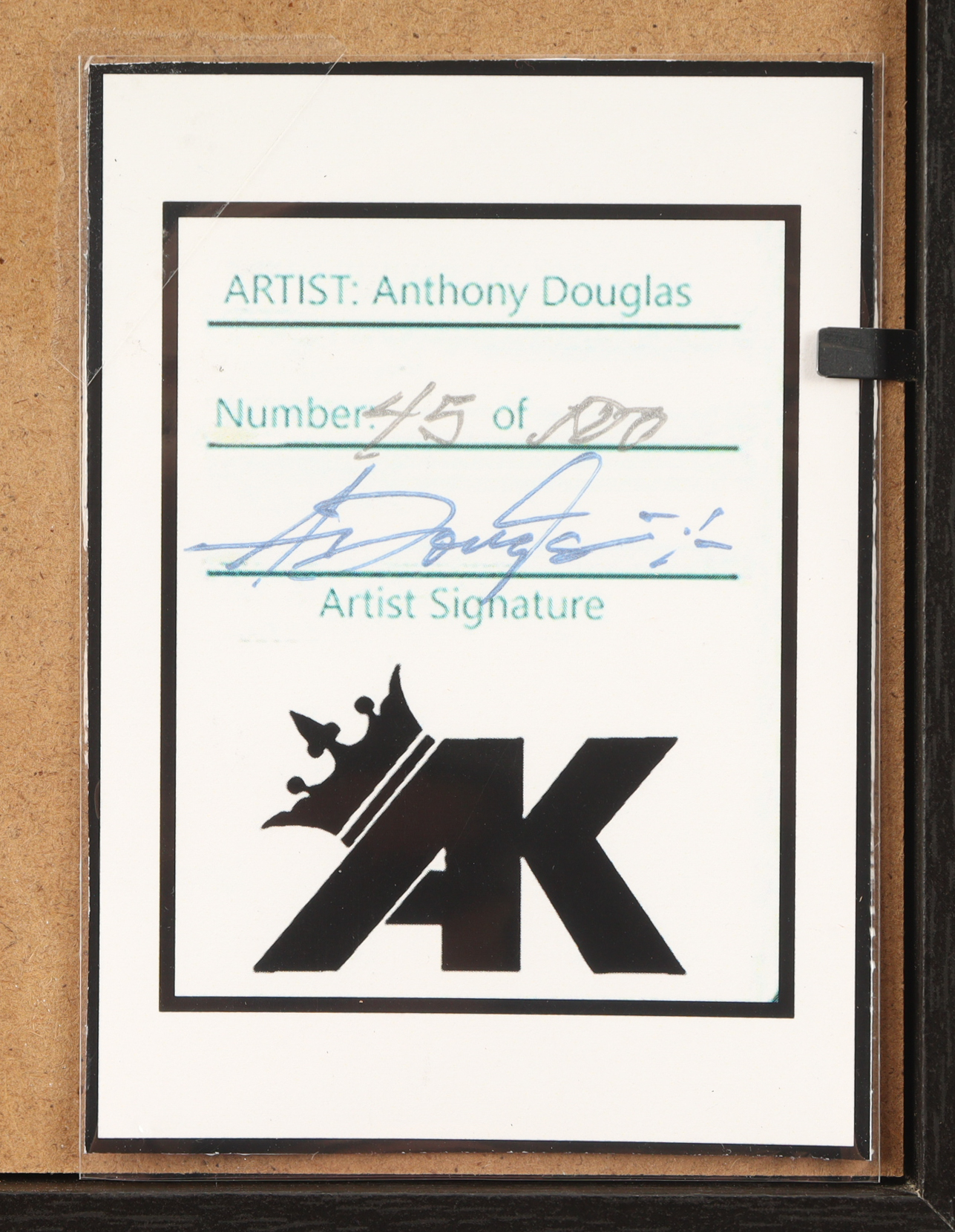 "Caitlin Clark" LE Fever Custom Framed Lithograph Print Display Signed by Anthony Douglas (Douglas) at PristineAuction.com "Caitlin Clark" LE Fever Custom Framed Lithograph Print Display Signed by Anthony Douglas (Douglas) at PristineAuction.com