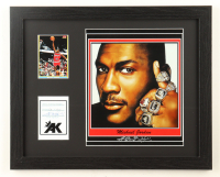 "Michael Jordan" LE Bulls Custom Framed Lithograph Print Display Signed by Anthony Douglas (Douglas) at PristineAuction.com