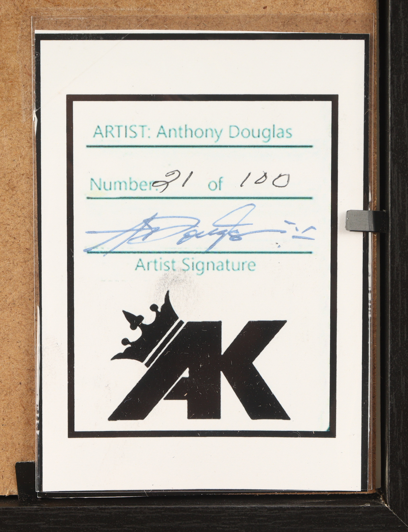 "Anthony Edwards - Ant Man" LE Timberwolves Custom Framed Lithograph Print Display Signed by Anthony Douglas (Douglas) at PristineAuction.com "Anthony Edwards - Ant Man" LE Timberwolves Custom Framed Lithograph Print Display Signed by Anthony Douglas (Douglas) at PristineAuction.com