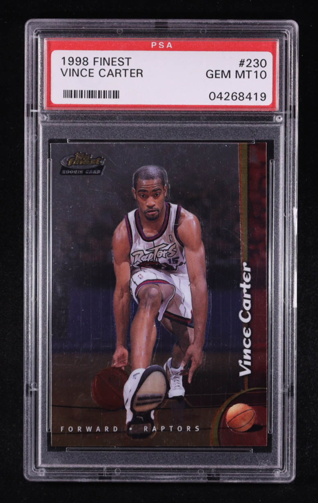 Vince Carter 1998-99 Finest #230 RC (PSA 10)