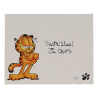 Jim Davis Signed "Garfield" 8x10 Photo Inscribed "Best Wishes!" (JSA) at PristineAuction.com