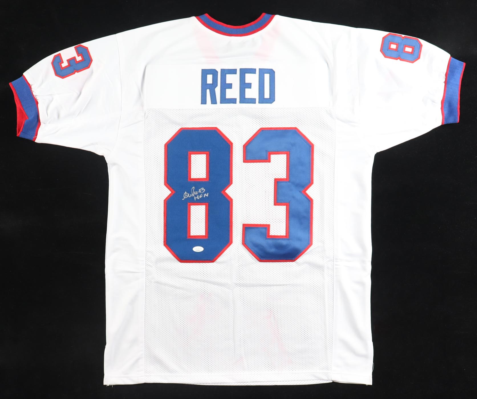 Andre Reed Signed Jersey Inscribed "HOF 14" (JSA) at PristineAuction.com Andre Reed Signed Jersey Inscribed "HOF 14" (JSA) at PristineAuction.com