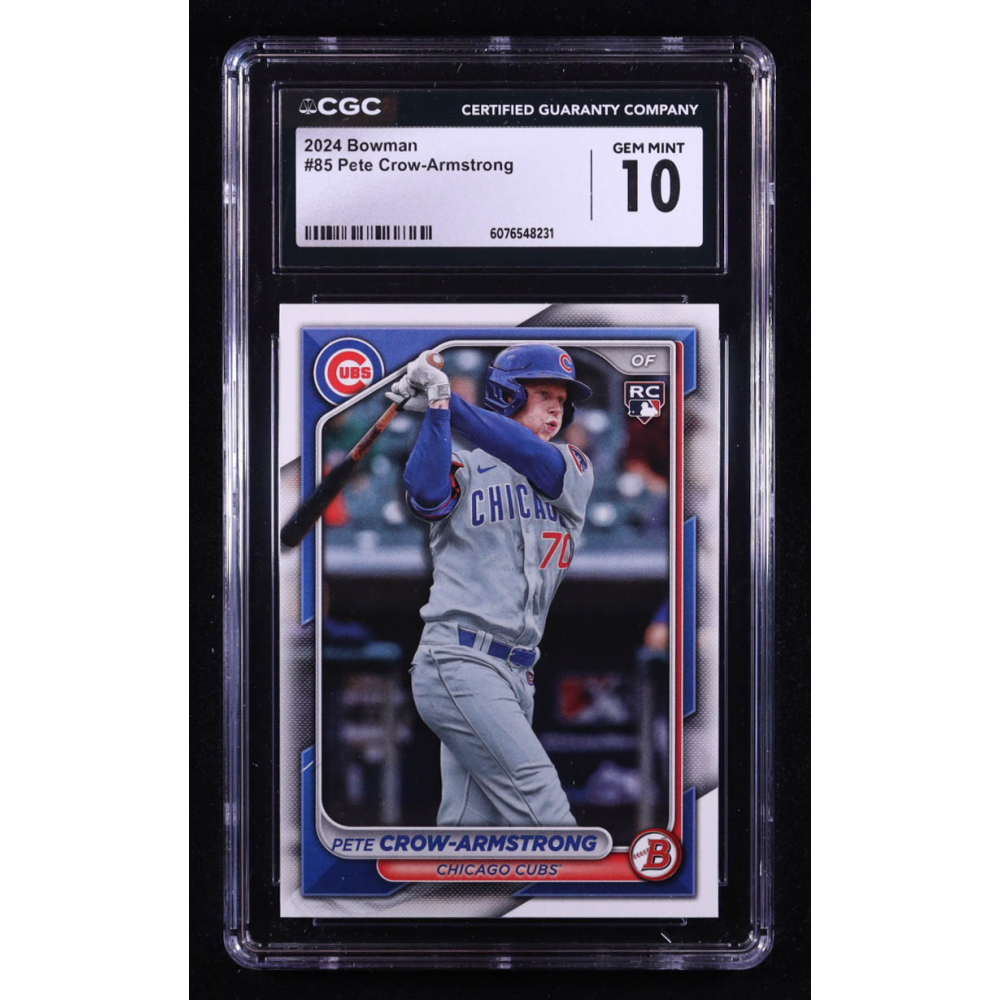 Pete Crow-Armstrong 2024 Bowman #85 RC (CGC 10) at PristineAuction.com