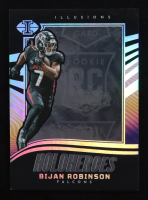 Bijan Robinson 2023 Panini Illusions HoloHeroes Rookie #6 RC at PristineAuction.com