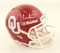 Jason White Signed Oklahoma Sooners Speed Mini Helmet Inscribed "Heisman '03" (JSA) at PristineAuction.com