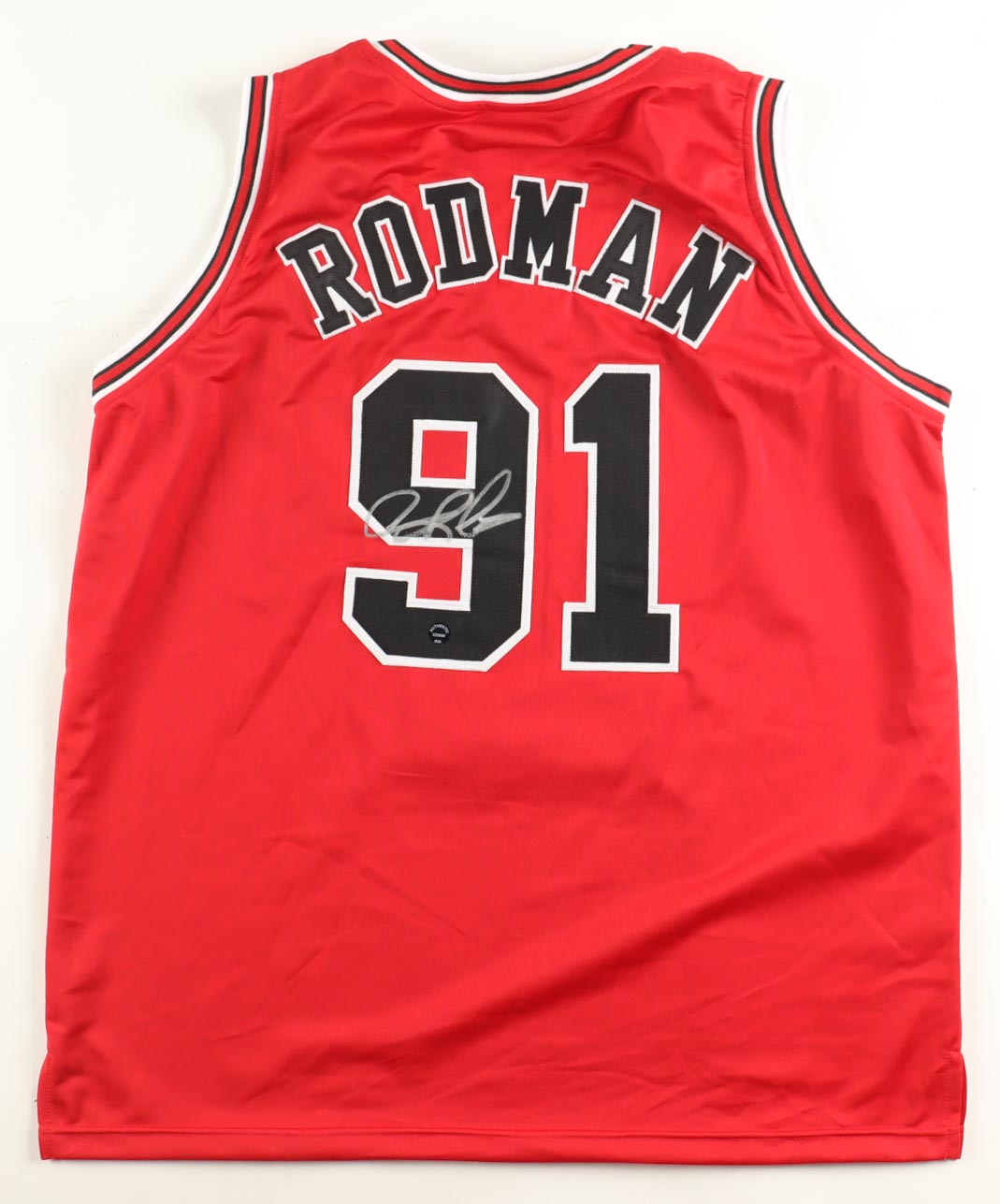 Dennis Rodman Signed Jersey (Authentic Ink) at PristineAuction.com Dennis Rodman Signed Jersey (Authentic Ink) at PristineAuction.com