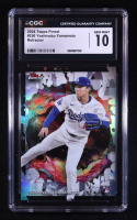 Yoshinobu Yamamoto 2024 Finest Refractors #250 RC (CGC 10) at PristineAuction.com