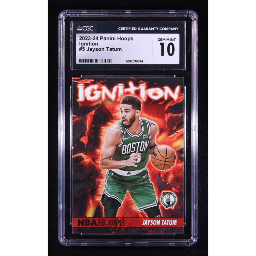 Jayson Tatum 2023-24 Hoops Ignition #5 (CGC 10) at PristineAuction.com Jayson Tatum 2023-24 Hoops Ignition #5 (CGC 10) at PristineAuction.com