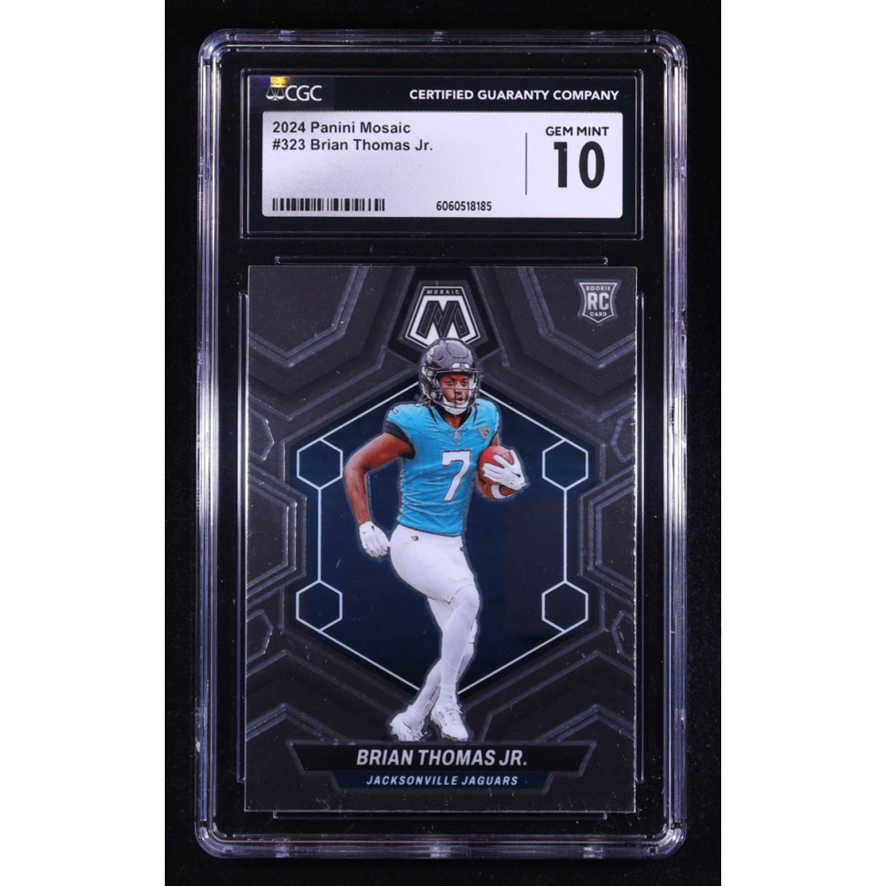 Brian Thomas Jr. 2024 Panini Mosaic #323 RC (CGC 10) at PristineAuction.com