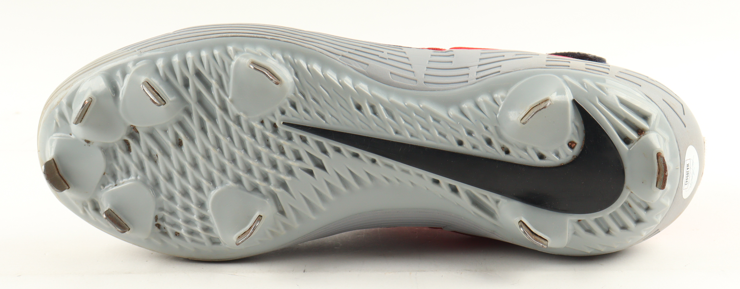 Christian Vazquez Signed Game-Used Nike Baseball Cleat Inscribed "Game Used" (JSA) at PristineAuction.com Christian Vazquez Signed Game-Used Nike Baseball Cleat Inscribed "Game Used" (JSA) at PristineAuction.com