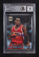 Allen Iverson Signed 1996-97 Topps Stadium Club Rookies 1 Auto #R1 RC (Beckett | Autograph Grade BGS 10) at PristineAuction.com