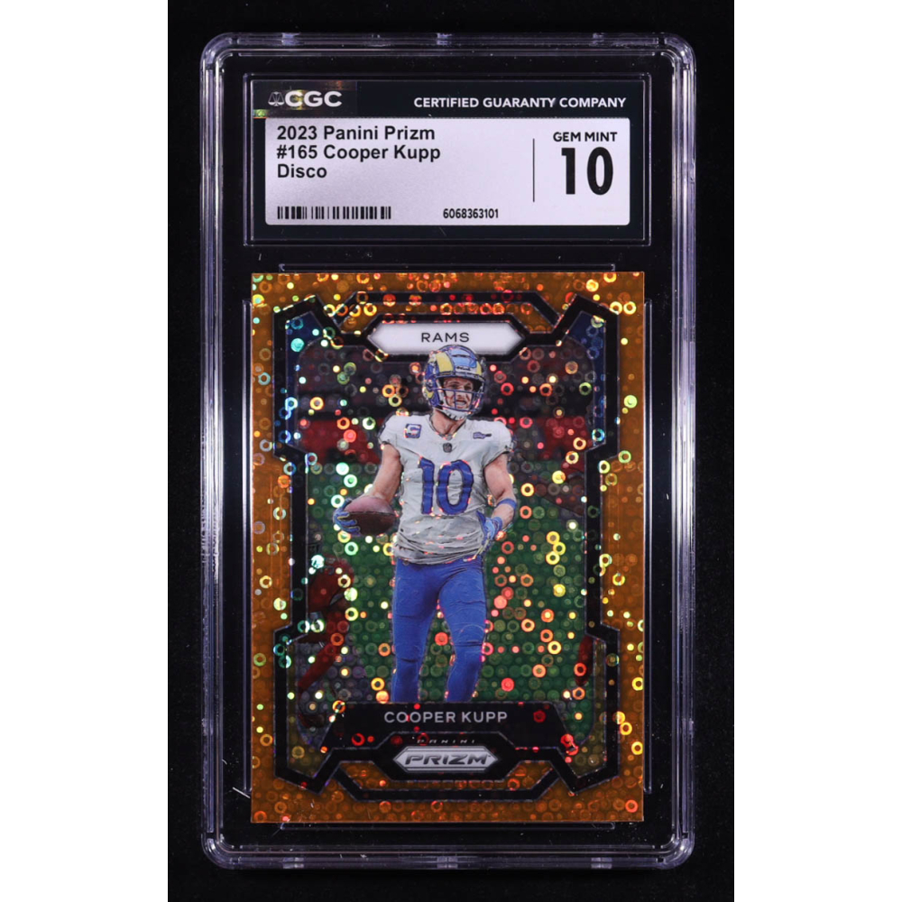 Cooper Kupp 2023 Panini Prizm Prizms Orange Disco #165 (CGC 10) at PristineAuction.com