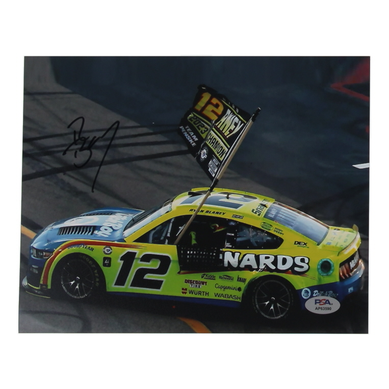 Ryan Blaney Signed NASCAR 8x10 Photo (PSA) at PristineAuction.com Ryan Blaney Signed NASCAR 8x10 Photo (PSA) at PristineAuction.com