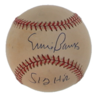 Ernie Banks Signed ONL Baseball Inscribed "512 HRs" (JSA) at PristineAuction.com