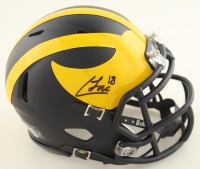 Colston Loveland Signed Michigan Wolverines Speed Mini Helmet (Beckett) at PristineAuction.com