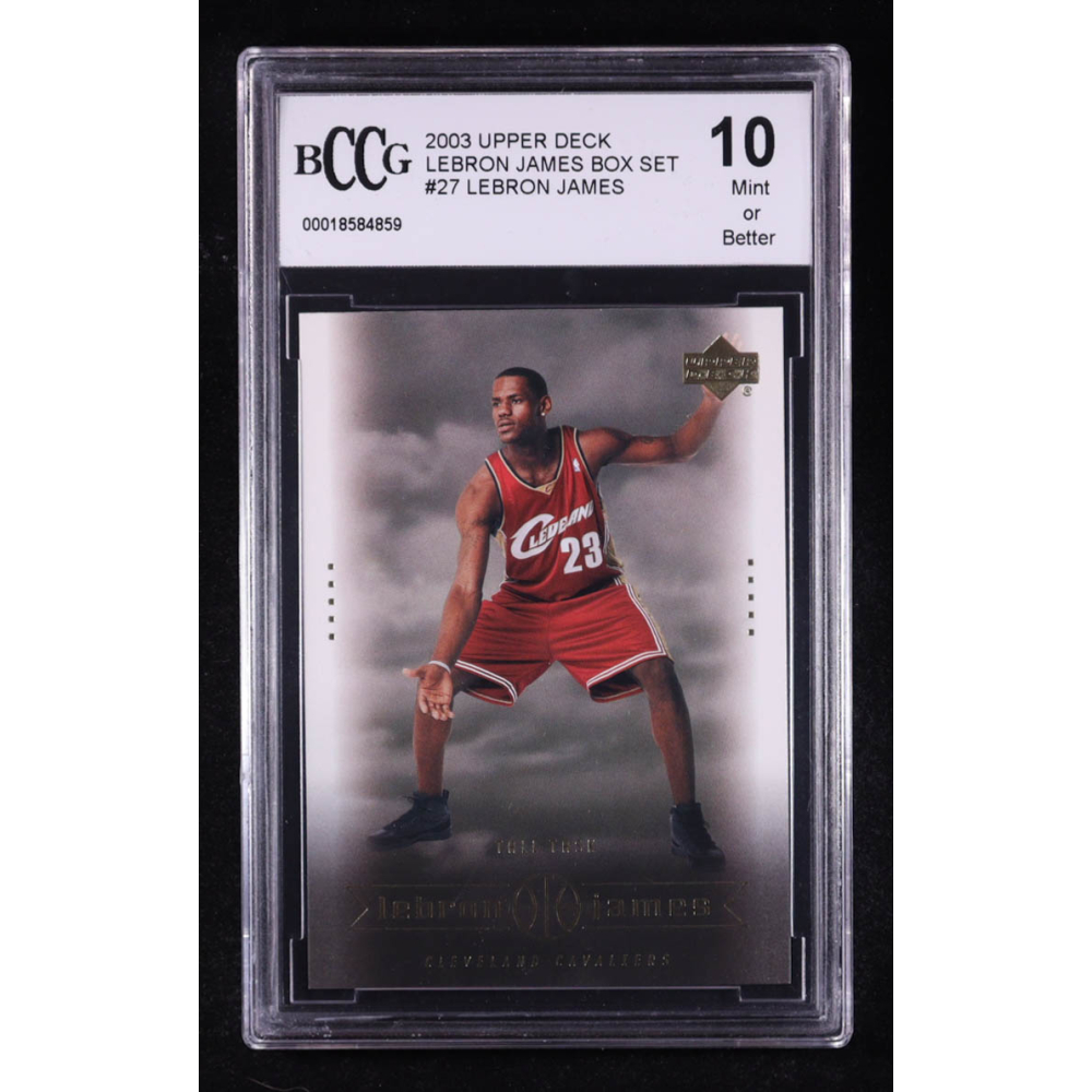 LeBron James 2003 Upper Deck LeBron James Box Set Tall Task #27 RC (BCCG 10) at PristineAuction.com