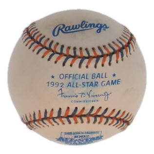 Tom Glavine Signed 1992 All-Star Game Logo Baseball (JSA) at PristineAuction.com Tom Glavine Signed 1992 All-Star Game Logo Baseball (JSA) at PristineAuction.com