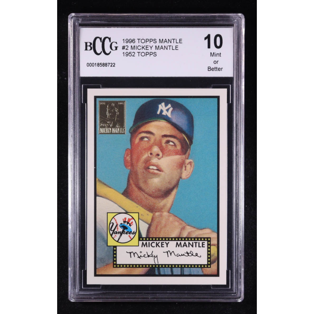 Mickey Mantle 1996 Topps #2 1952 Topps (BCCG 10) at PristineAuction.com