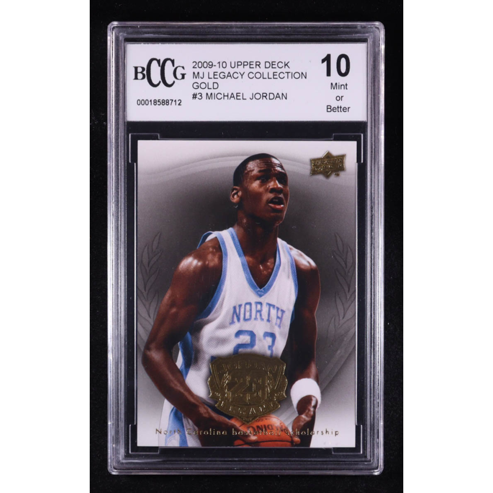 Michael Jordan 2009-10 Upper Deck Michael Jordan Legacy Collection Gold #3 (BCCG 10) at PristineAuction.com