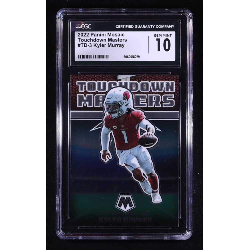 Kyler Murray 2022 Panini Mosaic Touchdown Masters #3 (CGC 10) at PristineAuction.com