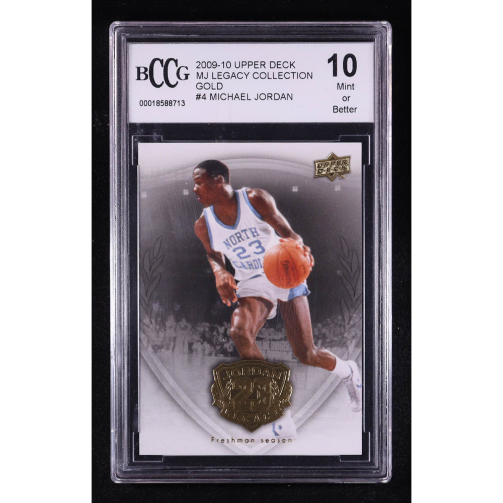 Michael Jordan 2009-10 Upper Deck Michael Jordan Legacy Collection Gold #4 (BCCG 10) at PristineAuction.com