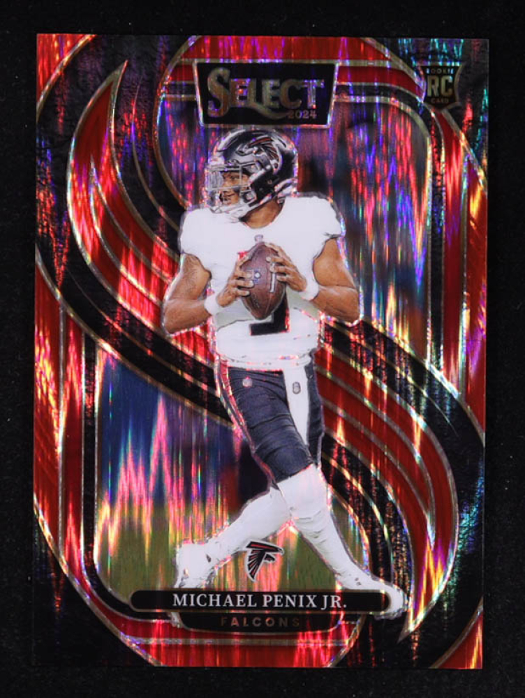 Michael Penix Jr. 2024 Select Prizm Red Shock #110 #077/249 RC
