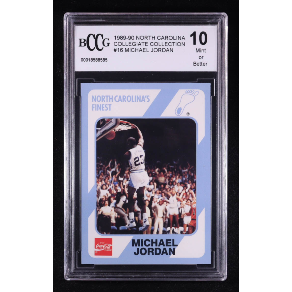 Michael Jordan 1989-90 North Carolina Collegiate Collection #16 (BCCG 10) at PristineAuction.com