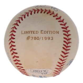 Nolan Ryan Signed LE OAL Player Career Statistics Baseball (JSA) at PristineAuction.com Nolan Ryan Signed LE OAL Player Career Statistics Baseball (JSA) at PristineAuction.com