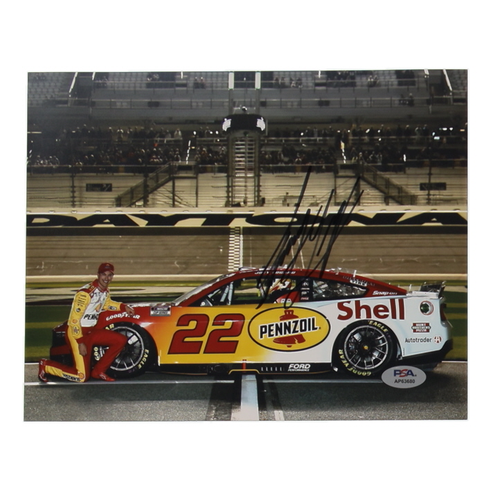 Joey Logano Signed NASCAR 8x10 Photo (PSA) at PristineAuction.com Joey Logano Signed NASCAR 8x10 Photo (PSA) at PristineAuction.com