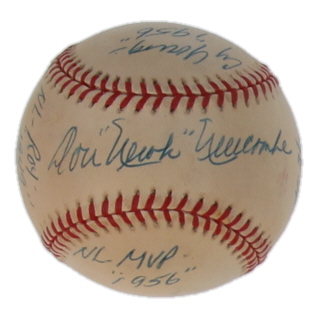 Don Newcombe Signed ONL Baseball with Extensive Career Stat Inscription (JSA) at PristineAuction.com Don Newcombe Signed ONL Baseball with Extensive Career Stat Inscription (JSA) at PristineAuction.com