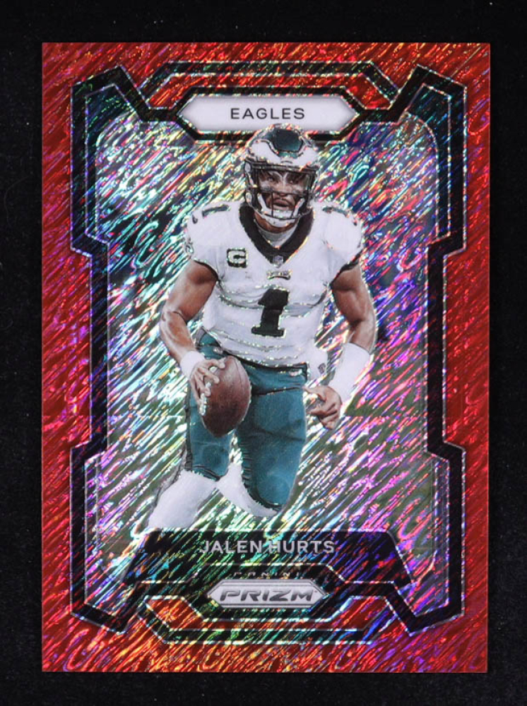 Jalen Hurts 2023 Panini Prizm Prizms Red Shimmer #244 #7/35