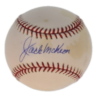 Jack McKeon Signed Official 2003 World Series Logo Baseball (JSA) at PristineAuction.com