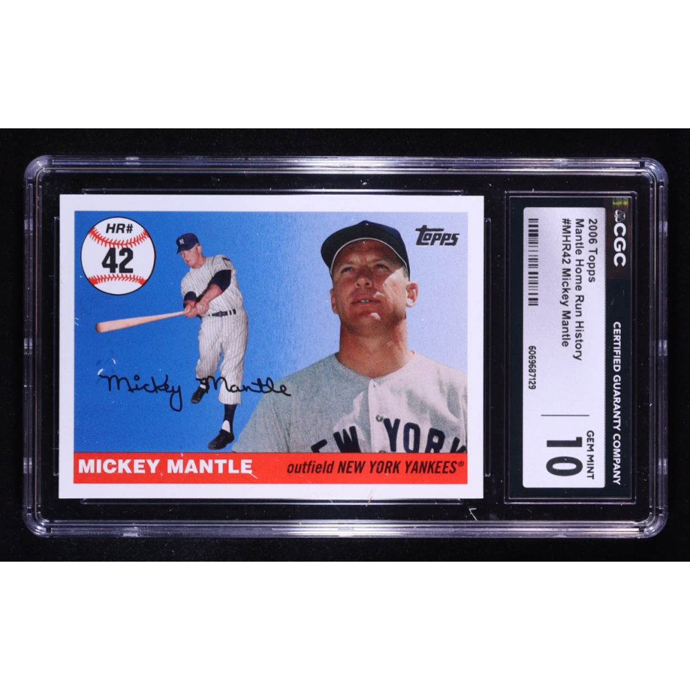 Mickey Mantle 2006 Topps Mantle Home Run History #42 (CGC 10) at PristineAuction.com
