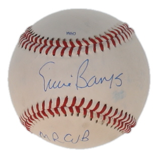 Ernie Banks Signed OL Baseball Inscribed "Mr. Cub" (JSA) at PristineAuction.com Ernie Banks Signed OL Baseball Inscribed "Mr. Cub" (JSA) at PristineAuction.com
