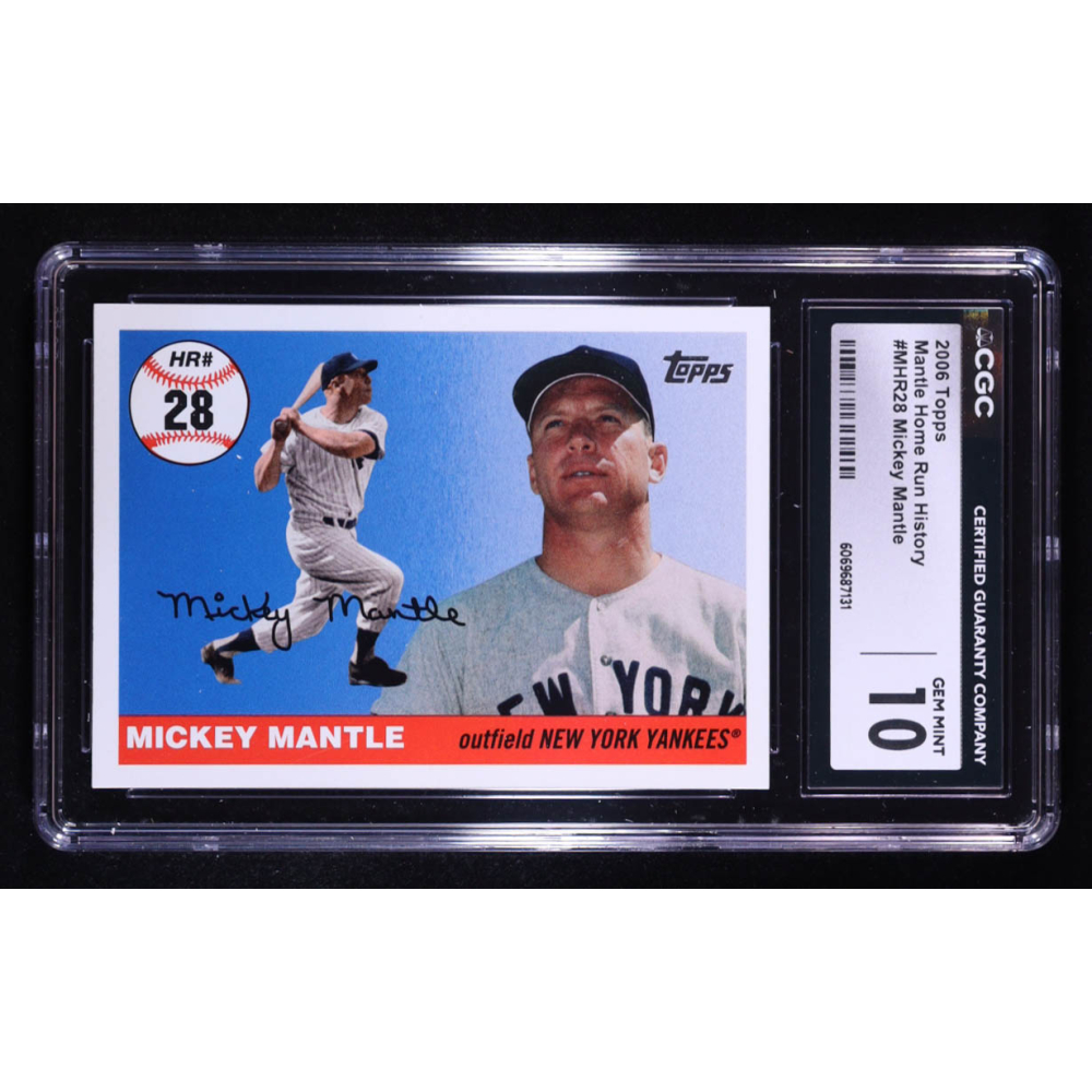 Mickey Mantle 2006 Topps Mantle Home Run History #28 (CGC 10) at PristineAuction.com