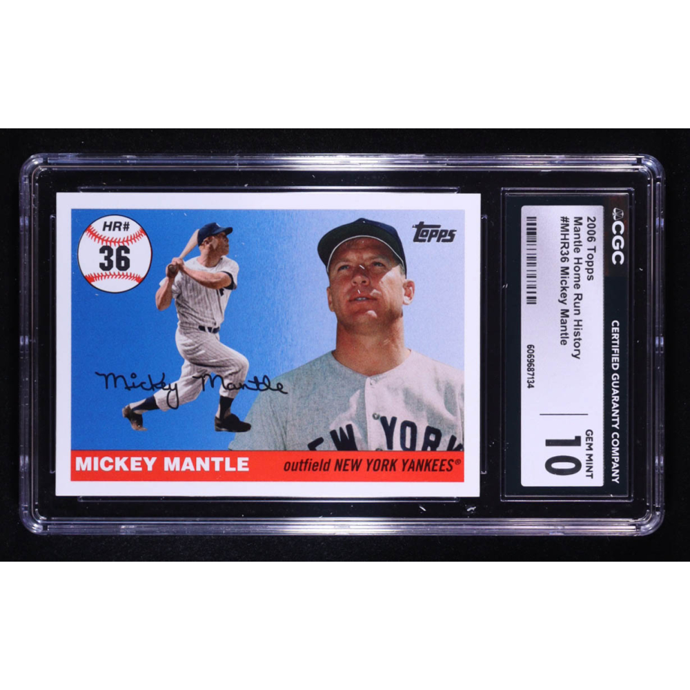Mickey Mantle 2006 Topps Mantle Home Run History #36 (CGC 10) at PristineAuction.com