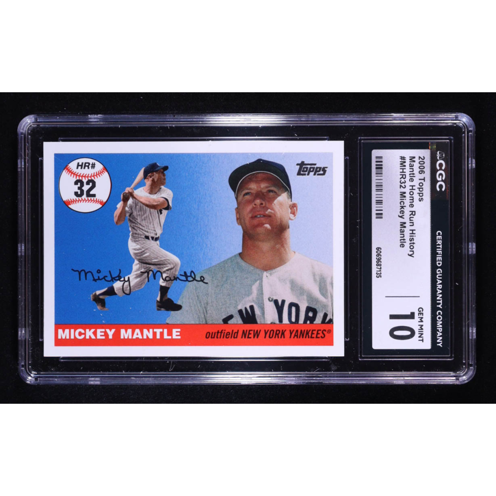 Mickey Mantle 2006 Topps Mantle Home Run History #32 (CGC 10) at PristineAuction.com