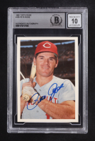 Pete Rose Signed 1985 Topps Rose #105 / Reds Smiling '60s (BGS | Autograph Graded 10) at PristineAuction.com