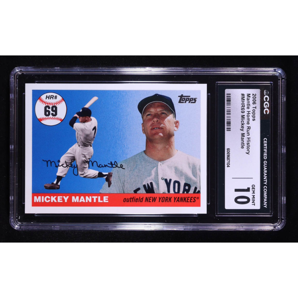 Mickey Mantle 2006 Topps Mantle Home Run History #69 (CGC 10) at PristineAuction.com