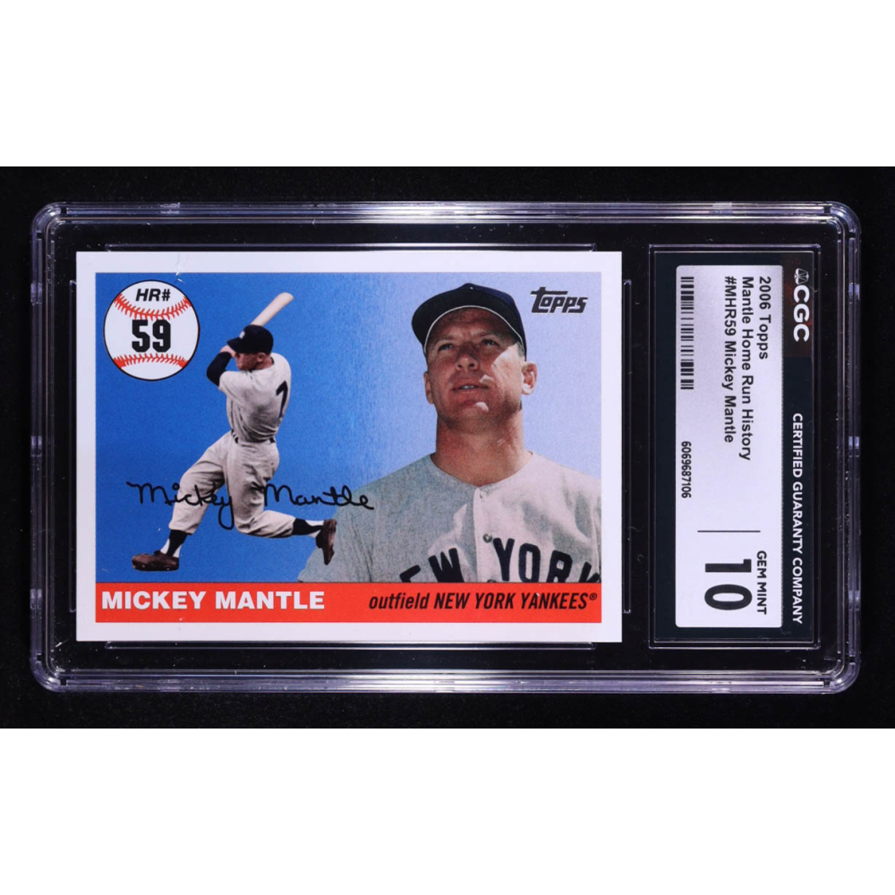 Mickey Mantle 2006 Topps Mantle Home Run History #59 (CGC 10) at PristineAuction.com