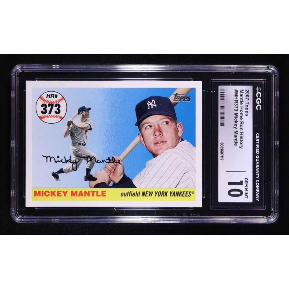 Mickey Mantle 2007 Topps Mantle Home Run History #373 (CGC 10) at PristineAuction.com Mickey Mantle 2007 Topps Mantle Home Run History #373 (CGC 10) at PristineAuction.com