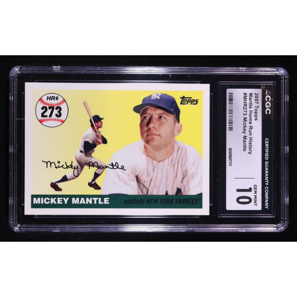 Mickey Mantle 2007 Topps Mantle Home Run History #273 (CGC 10) at PristineAuction.com