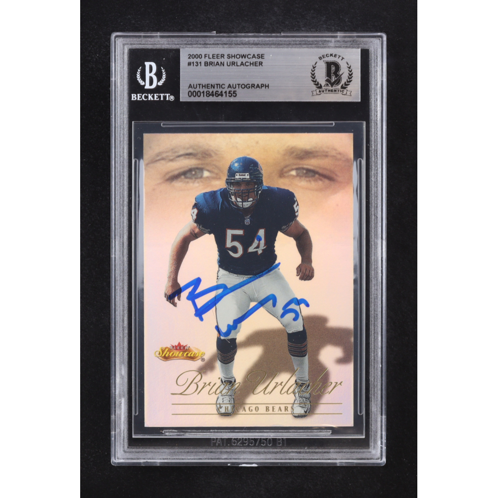 Brian Urlacher Signed 2000 Fleer Prospect Showcase Auto #131 RC #1248/2000 (Beckett | Autograph Grade BGS Authentic) at PristineAuction.com